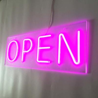 China Brand Names Pink Bar Open Neon Sign 50000-80000 Hours Lifetime for sale