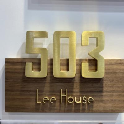 China Lighted 304 Stainless Steel Letters Metal Address Signs Polished Brushed for sale