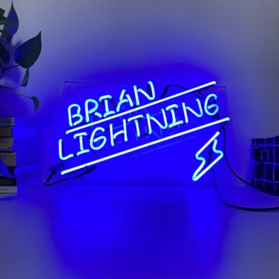 China Deixe cair a placa feita sob encomenda de envio de Brain Lighting Letter With Acrylic do sinal de néon à venda