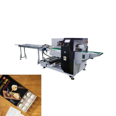 China Quick Frozen Food Pillow Packaging Machine 550kg 25-100 Packs/Min Production for sale