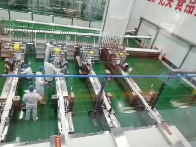 China 30 M/min Velocidad de alimentación Línea de embalaje automática para bolsas de papel 180mm ∼430mm Ancho en venta
