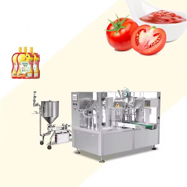 Quality Multi Function Standy Pouch Packing Machine Zipper Sauce Packet Packing Machine for sale