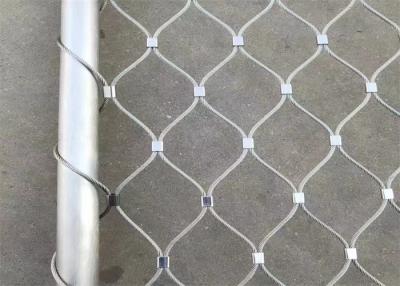 China Outdoor SS304 Balustrade Wire Mesh 4.0mm Stainless Rope Mesh Easy Installation for sale