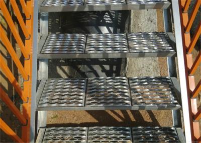 China Crocodile Mouth Type 2.5mm Metal Perforated Sheet Anti Skid For Stairs Mesh for sale