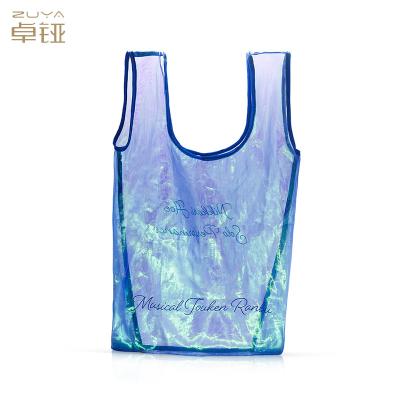 China 10oz ISO9001 Reusable Folding Shopping Bags Polyester Grocery 26x31x36cm for sale
