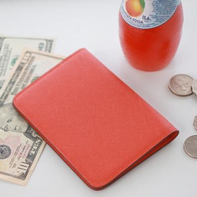 China Custom Travel PU Passport Holder Leather Passport Wallet Card Holder Cover for sale