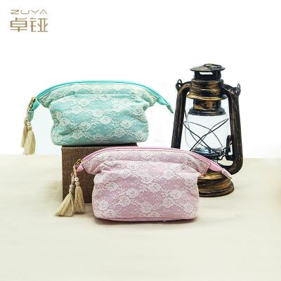 China Travel Roller Bottle Essential Oil Cotton Canvas Storage Bag Pouch With Insert for sale