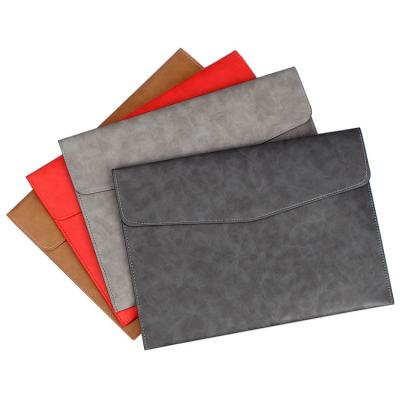 China PU Leather Waterproof Document Folder , A4 A5 Organizer Magnetic File Holder en venta