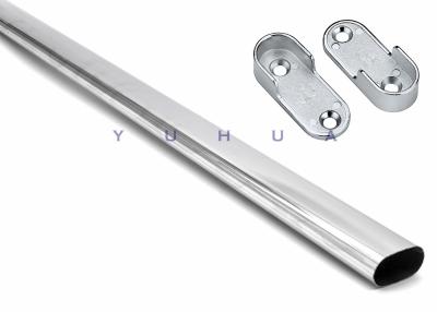 China Oval Stainless Steel Wardrobe Rail Pipe 3 Inch 12.7MM OD 410s 430 JIS GB for sale