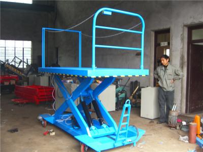 China 200KG - 1000KG stationary Scissor car lift double lift table / lift paltform for sale