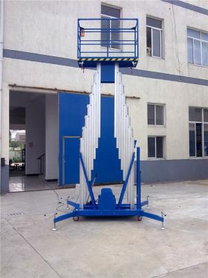 China 6m/100kg Mast Aerial Working Man Platform Lift Table/single man lift/Aluminum alloy lift for sale