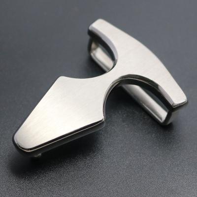 中国 Silver Stainless Steel Personalized Belt Buckles Metal Clasp Connector 販売のため