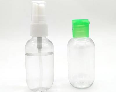 China 60MM Blue PET Spray Bottle Custom High Durable Leakproof Plastic Jar for sale