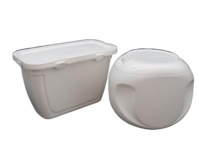 China White Color Laundry Gel Box Durable PE Plastic Containers Detergent Bottle Storage Box for sale