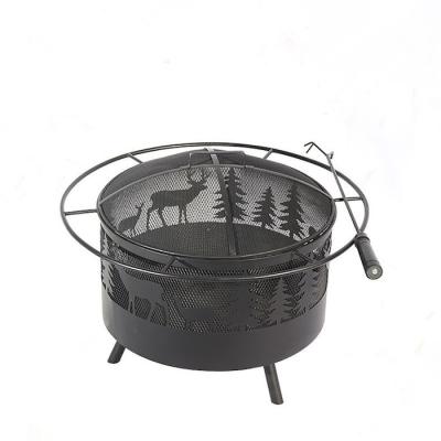 China Metal Wire Heating Round Stainless  Steel Barbecue Grills 552*550*550mm for sale