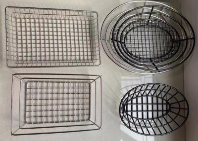China Black Painted Rustproof Wire Dish Drying Rack Kitchen Drain Rack for sale