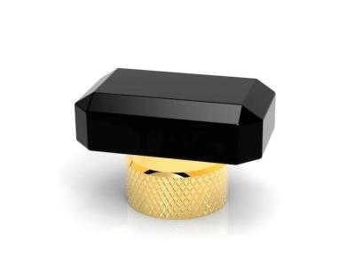 China Luxury Die Casting Process Zinc Alloy Perfume Bottle Caps Gold Color for sale