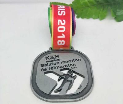 China Hollow CNC Marathon Sports Metal Medal Retro Debossing for sale