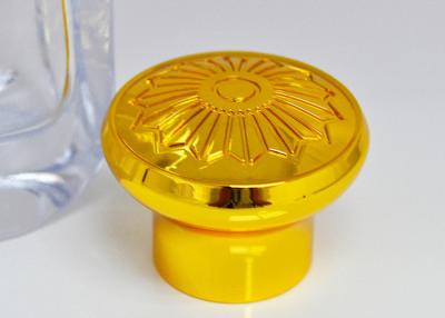 China Gold Color Plating Zinc Alloy Perfume Bottle Tops With 17.2mm Inner for sale