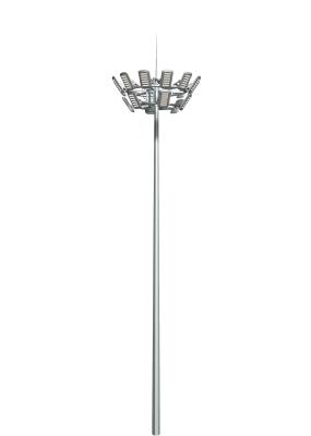 China 400w Led Solar Street Light high pole Factory area 12 lamp heads 25 meters lift type high pole lamp for sale