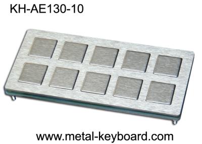 China Shake Proof 10 Keys Industrial Metal Keyboard PS2 Industrial Kiosk Keyboard for sale