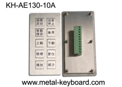 China Vandal - Proof Stainless Steel Panel Keyboard / Mining Machinery Input Keypad for sale