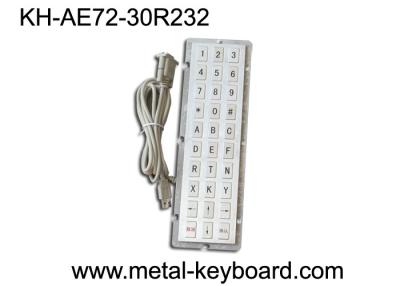 China Teclado industrial del metal del puerto R232, teclado ip65 para la plataforma industrial del control en venta