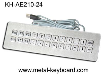 China SUS304 cepilló llaves impermeables del teclado de ordenador IP65 24 riega el teclado resistente en venta