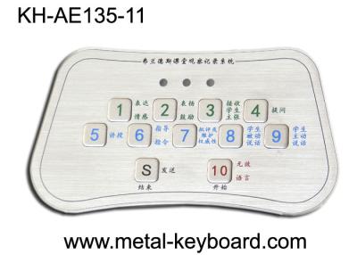 China NEMA4x 30mA Stainless Steel Kiosk Keyboard PS2 USB Vandal Proof Keypad for sale