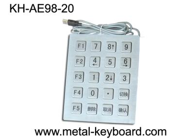 China IP65 Industrial Metal Kiosk Keypad with 20 Keys , USB Port security keypads for sale