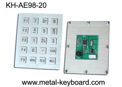 China 20 het Industriële Toetsenbord van het sleutelsroestvrije staal met USB of PS/2-interface Te koop