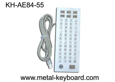 China Stainless steel 55 Keys customisable keyboard Metal PS / 2 , USB for sale