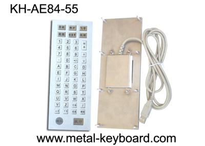 China Ruggedized 55 Keys Industrial Metal Keyboard , Metal Computer Keyboard for sale