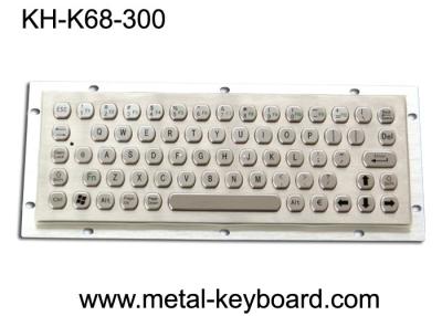 China Teclado de ordenador a prueba de polvo del metal, botones dominantes del teclado 68 del acero inoxidable en venta