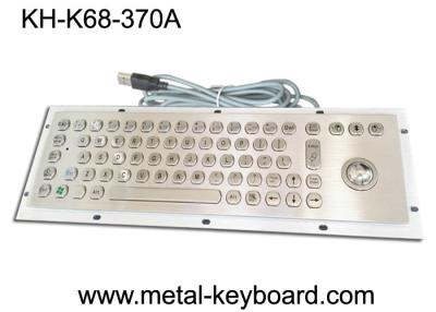 China Teclado de ordenador industrial montado de 67 llaves, teclado de prueba del polvo en metal en venta