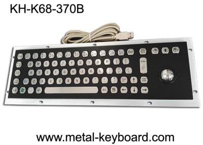 China Stable Performance Industrial Metal Computer Keyboard , Well Compatible Trackball Keyboard for sale