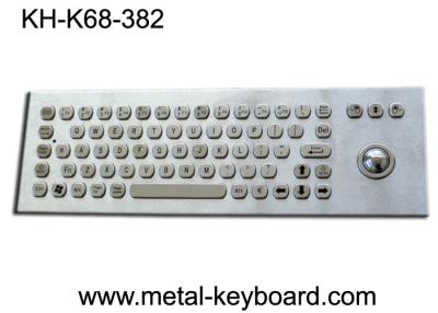 China 67 Keys Ruggedized Keyboard / Metal Computer Keyboard with Laser Trackball for sale