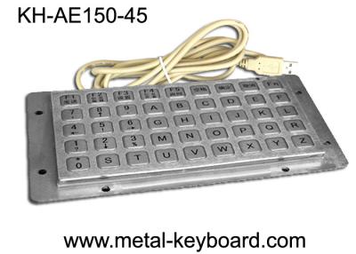 China 45 Keys Liquid proof / Vandalproof industrial keyboards in metal , USB interface for sale