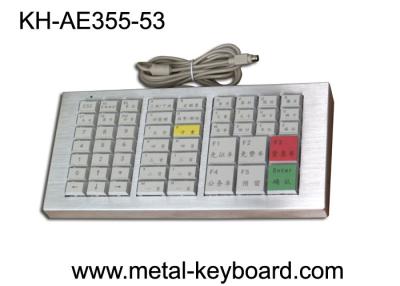 China Vândalo Ruggedized metálico do teclado de 53 botões coloridos da resina resistente e prova da poeira à venda