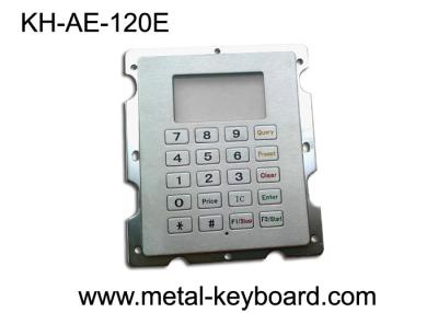 China Stainless Steel Gas Station Rugged Keypad with 20 Keys , Panel Mount Keypad for sale
