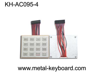 China IP65 Rugged Stainless Steel Keyboard Door Entry Keypad in 4 X 4 Matrix for sale