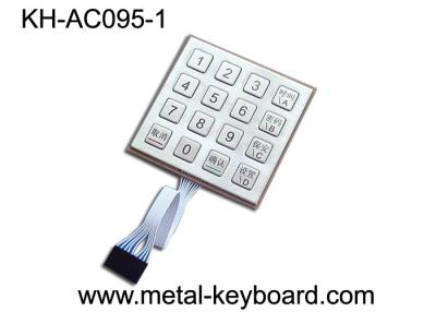 China Anti - Vandal Stainless Steel Keyboard , Outdoor Access Entry keypad with 16 keys for sale