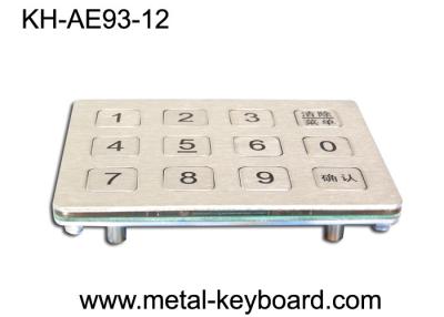 China Digital Keypad IP 65 Water - proof Metal Keypad 12 Keys for Vending machine for sale