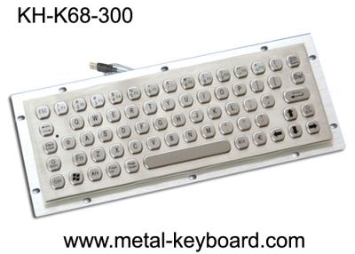 China Vandal Resistance Metal Computer Keyboard / 65 Keys Touchpad Stainless Steel Keyboard for sale