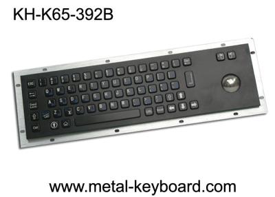 China IP65 Anti - vandal Black Industrial Computer Keyboard with Stainless steel Trackball for sale