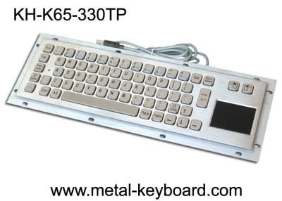 China Rear Panel Mounting Industrial Computer Keyboard with 65 Keys and Touchpad for sale