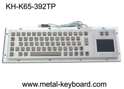 中国 USBポートのタッチパッドが付いている産業金属塵の証拠のパネルの台紙のキーボード 販売のため