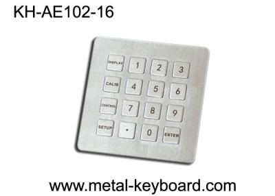 China Las llaves industriales resistentes del teclado numérico 4x4 16 del metal del vándalo diseñan en venta