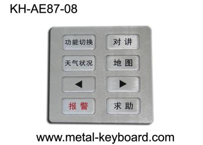China Large Matrix Industrial Metal Keypad For Fire Control And Forest Protection Station for sale