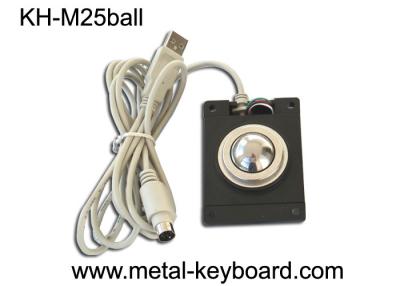 China Diámetro 25m m de la ayuda del panel del soporte del ratón de la salida óptica USB estándar/PS2 del Trackball en venta